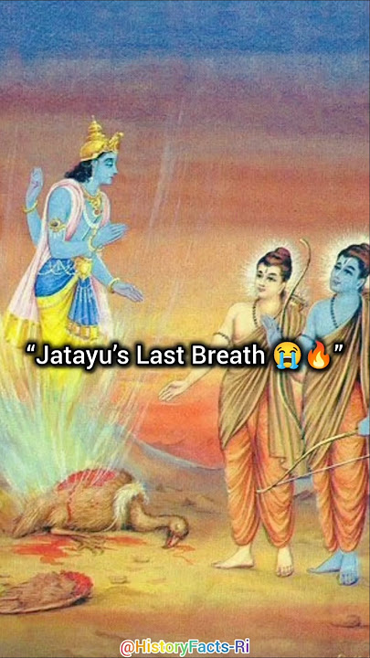 “Jatayu and Lord Ram – The Emotional Moment💔😭!”#god #shorts #viral #art