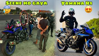 Yamaha R1 ki pehli Long Ride 😍 Raste mai bheed lag gayi isko dekhne or phir tagda Scene 😱