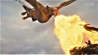 GOT 8x05 Drogons Destroy King&#39;s Landing and Euron vs Jaime Fight Scene