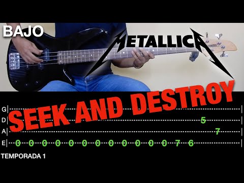 Seek and Destroy - Metallica // Video-Guía + Tabs (Bass Cover) || Temp. 1 || El Richi!