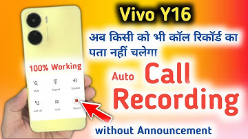 Vivo Y16 Call Recording Setting | How to Call Record in Vivo Y16 | call recording