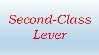 Second-Class Lever