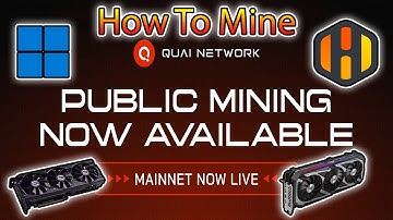 How to Mine Quai Network on Windows & HiveOS