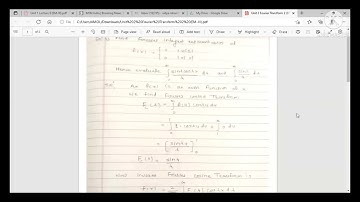 Unit 2 Fourier Transform 2 EM III