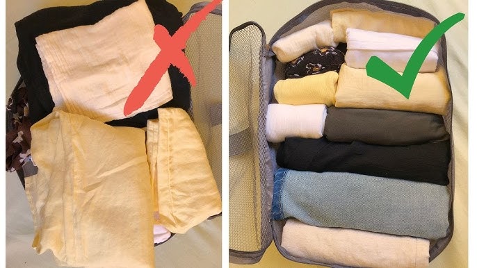 Cách xếp quần áo gọn nhẹ du lịch
