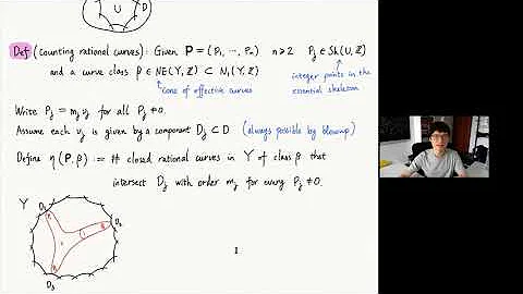 Tony Yue Yu - 1/4 The Frobenius Structure Conjecture for Log Calabi-Yau Varieties