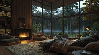Loneliness in the calm Rain - The Calming Effect of Rainfall in a High-end forest house
