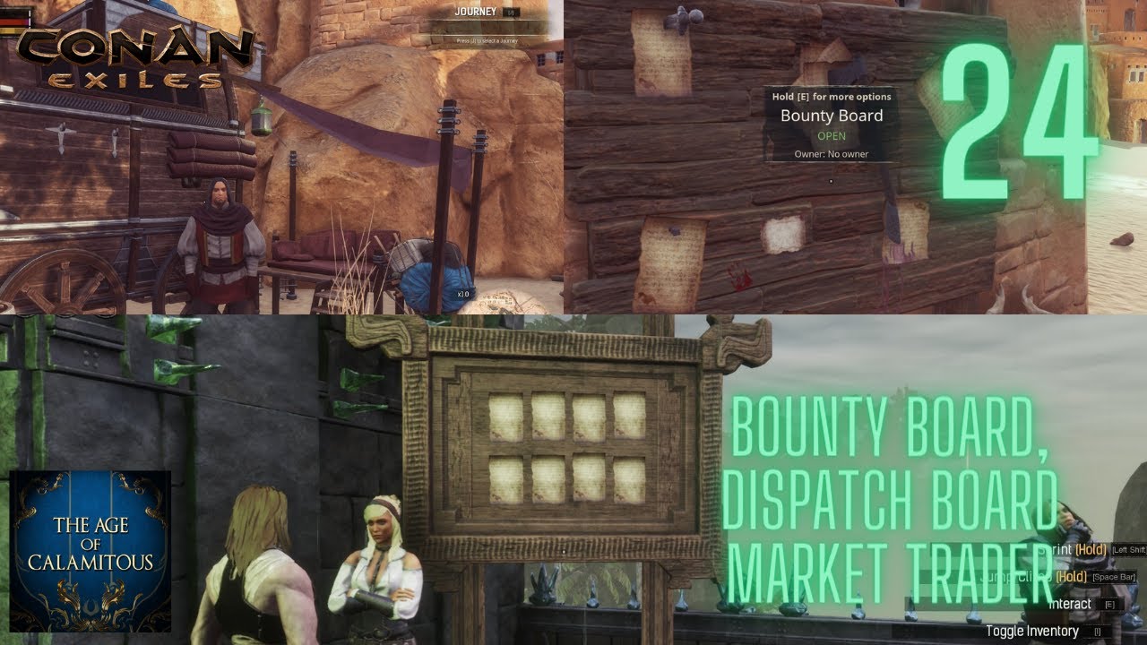 Conan Exiles Episode 24 AOC Profession market bounty board dispatch