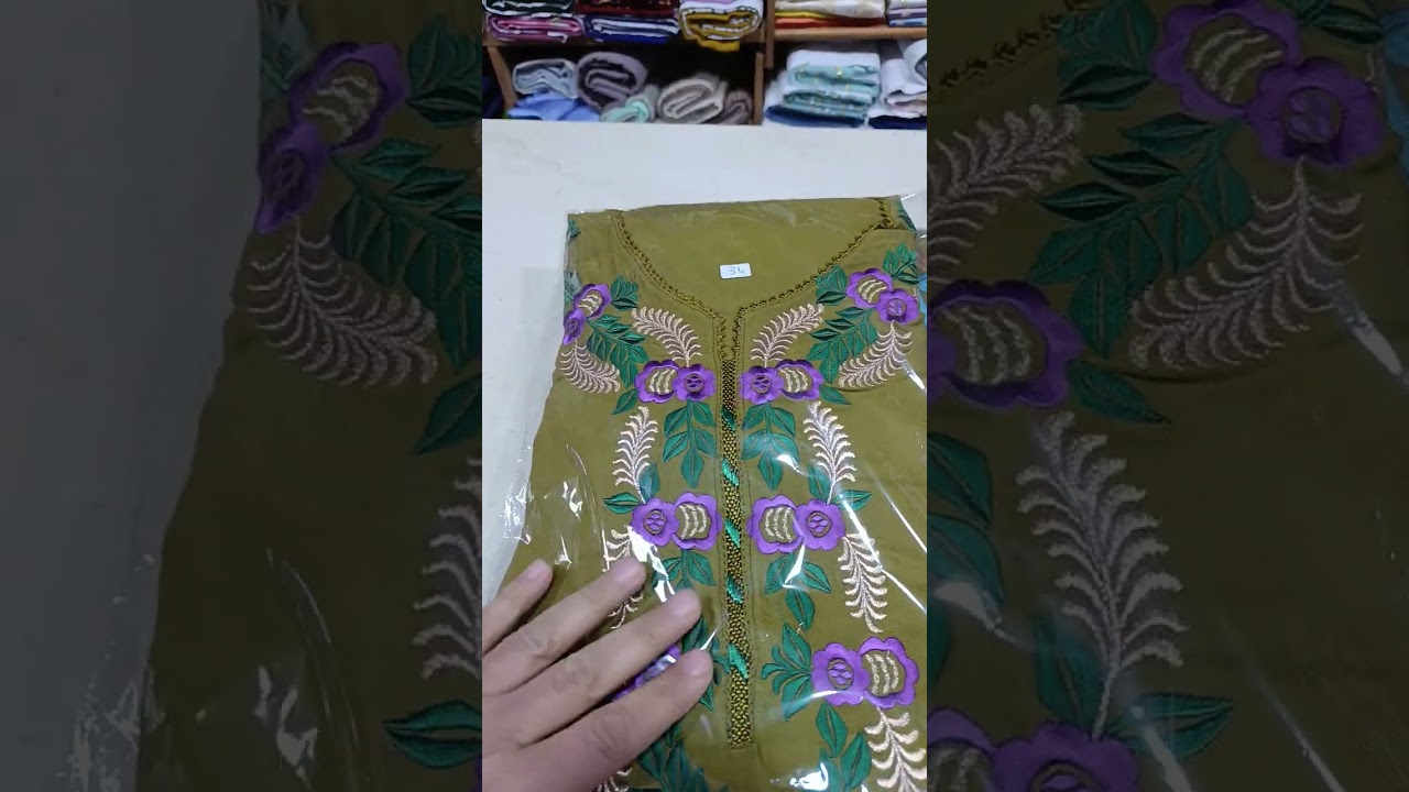 فيديو خاص بالقفطان ديال عيد الفطر الثمن 125 درهم 0605041387. 0607943661