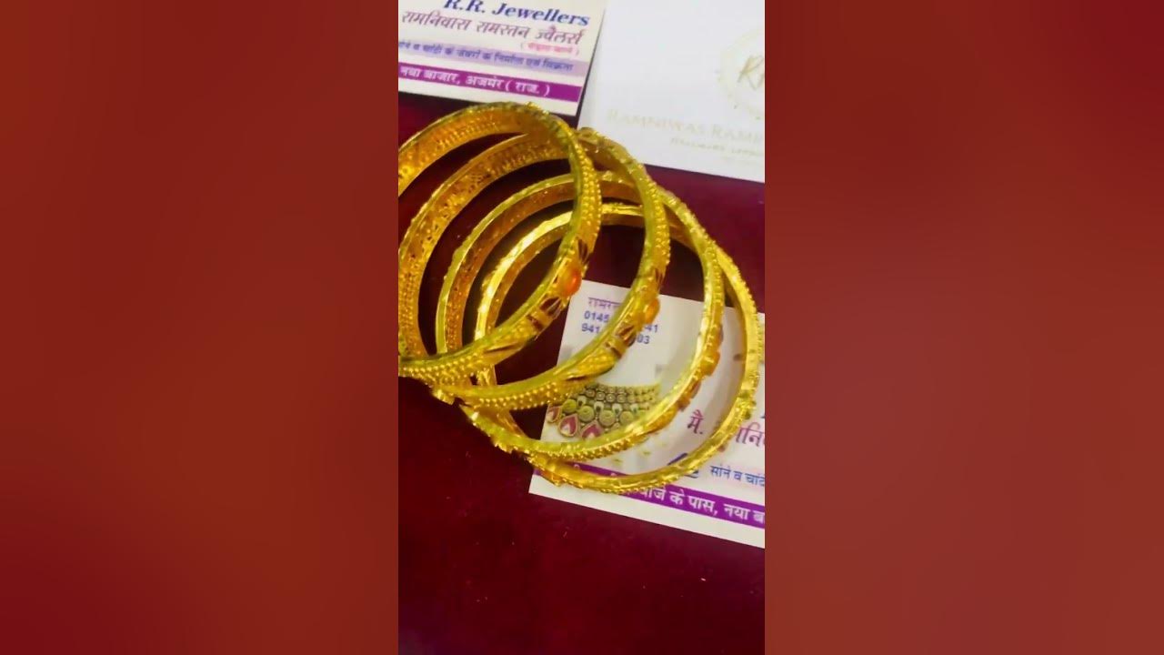 Gold bangles , marwadi jewellery, Rajasthani jewellery, kirtan Soni , # ...