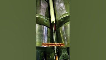 Two axis wire rolling machine with stainless steel rolling teeth#thread#threadrollingmachine#knurlin