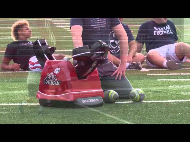 Best Football Catches with the Ball Cannon Football Launcher 