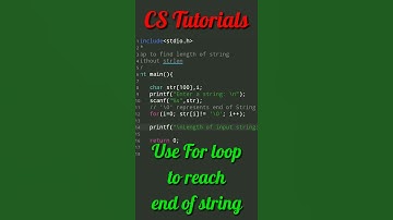 Program to find length of string | C programming #shorts #CSTutorials