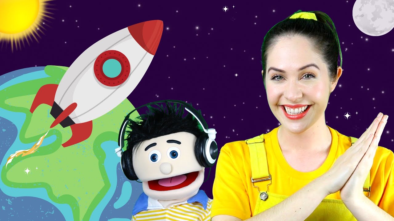 Zoom Zoom Zoom Were Going to the Moon  Fingerplay  Songs for kids