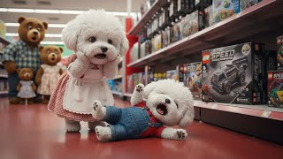 Baby Bichon Throws A Big Tantrum For A Lego Race Car Mamas Hard Work Pays Off