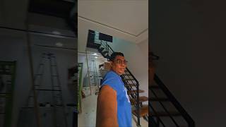 review tangga besi trap kayu yang terpasang di rawageni depok