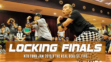 The Basic Fives vs Lock Out Loud | Locking | NTU Funk Jam 2015 x The Real Deal St. Five