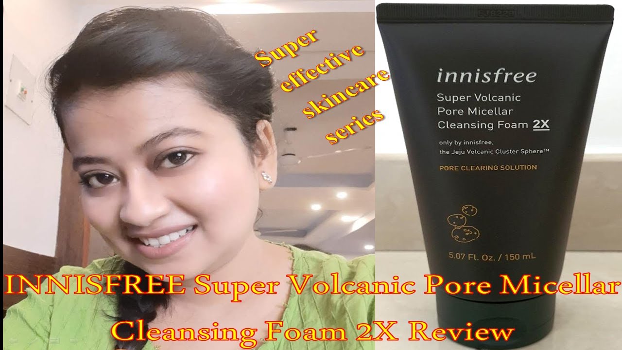 innisfree super volcanic pore micellar cleansing foam 2x review