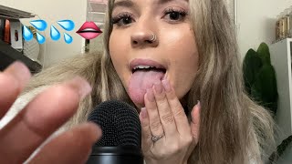 ASMR| An Extra Spit, Painting on you/ Wet Finger Licking and Hand licking