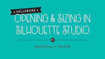 Hellebore: Opening and Resizing DXF Files in Silhouette Studio