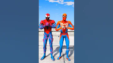 GTA V : IRONMAN VS SPIDER-MAN SUPERHERO BATTLE 🔥 #shorts #gta5