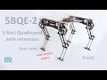 5BQE-2 - 5 Bars Quadruped Robot with Extension