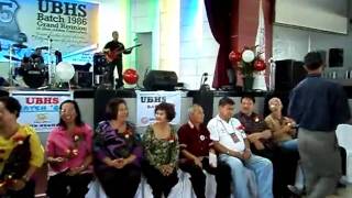 UBHS Batch '86 Grand Reunion-Serenading the teachers part 1