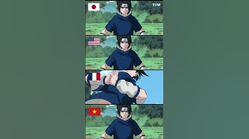UCHIHA SASUKE Sử Dụng HỎA ĐỘN HÀO HỎA CẦU CHI THUẬT (Katon Gokakyu no Jutsu) Qua 4 Ngôn Ngữ #shorts