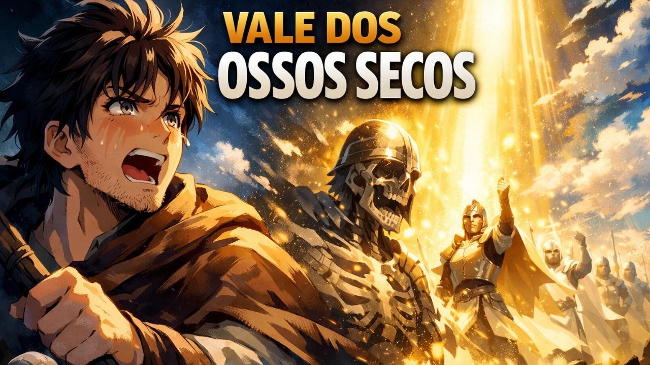 O Vale dos Ossos Secos em Anime  Rock Cristão Épico (Ezequiel 37) 💀🔥🎸