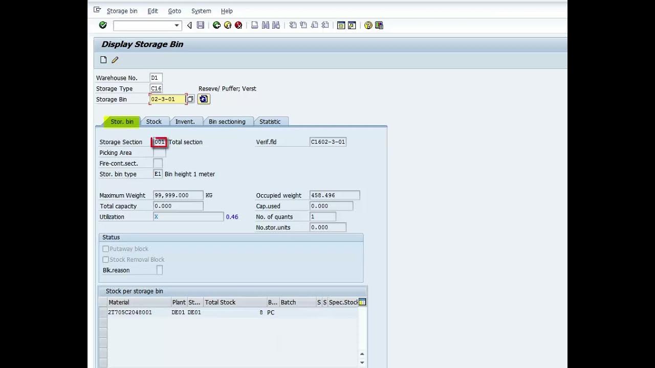 SAP LS03N Display Storage Bin YouTube