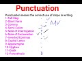 What is punctuation?