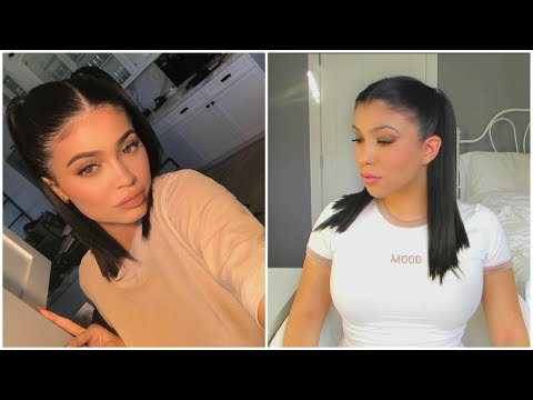 Kylie Jenner Pigtail Hair Tutorial Youtube