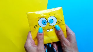 How to make SpongeBob paper Squishy 😍ASMR 😍 satisfying paper toy 🎀 SQUISHMALLOW paper DIY tutorial