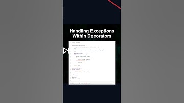 Handling Exceptions Within Decorators #ai #artificialintelligence #machinelearning #aiagent Handling