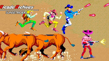 SunsetRiders- SNES - [Super Nintendo - intro | music | demo gameplay]