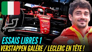 ESSAIS LIBRE 1 : VERSTAPPEN GALÈRE / LECLERC EN TÊTE ! - RÉSUMÉ GRAND PRIX D'IMOLA F1 2024