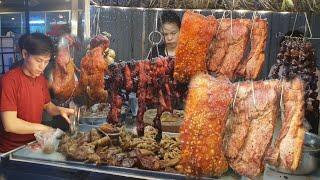 Wow Wow Amazing thenumber1.Street Food Delicious Dinner Roast duck Crispy Pork \&BBQ Pork.