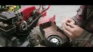 how to fix the pull rope on a MTD rear tine tiller Briggs & Stratton 5 horsepower