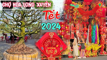 Chợ hoa tết Long Xuyên 2024 rộn ràng đón xuân Giáp Thìn | Long Xuyên TV