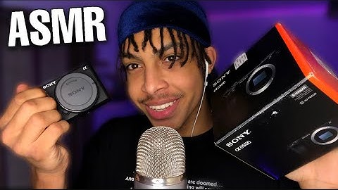 ASMR NEW Sony a6500 Camera Unboxing (TRIGGERS & TINGLES)
