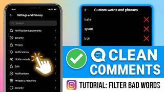 How to Filter Bad Words in Instagram Comments