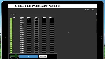 Tagmarshal - How to guide for assigning golf tags