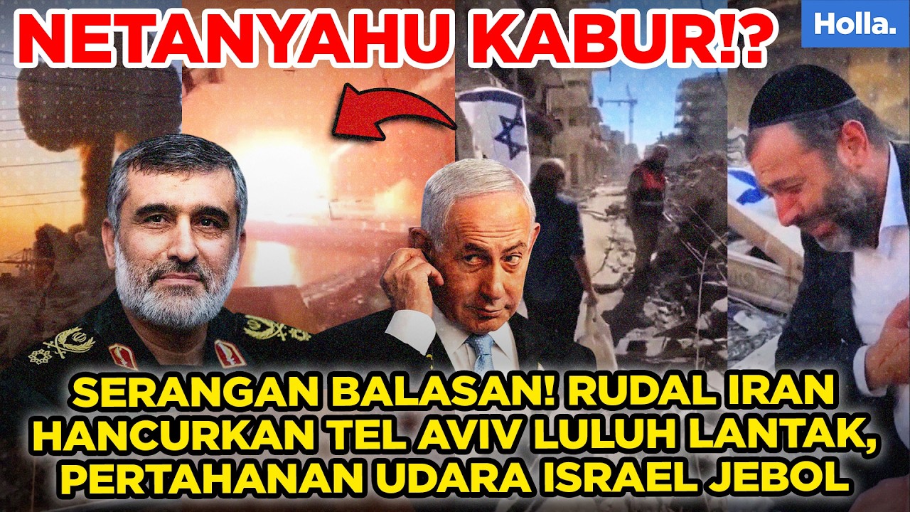 Serangan Balasan! Rudal Iran Hancurkan Tel Aviv Luluh Lantak, Pertahanan Udara Israel Jebol