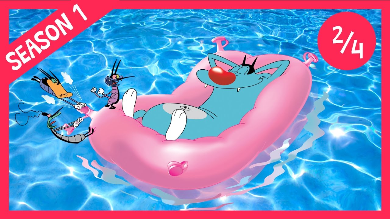 new cartoons for kids (NEW 2016) Oggy and the Cockroaches - SEASON 1 (2/4) COMPILATION (ALMOST 1 HOUR) !!!