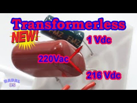 Transformerless Power Supplay 220Vac to 1 - 216Vdc Ide Kreatif DIY Rumus transformerless