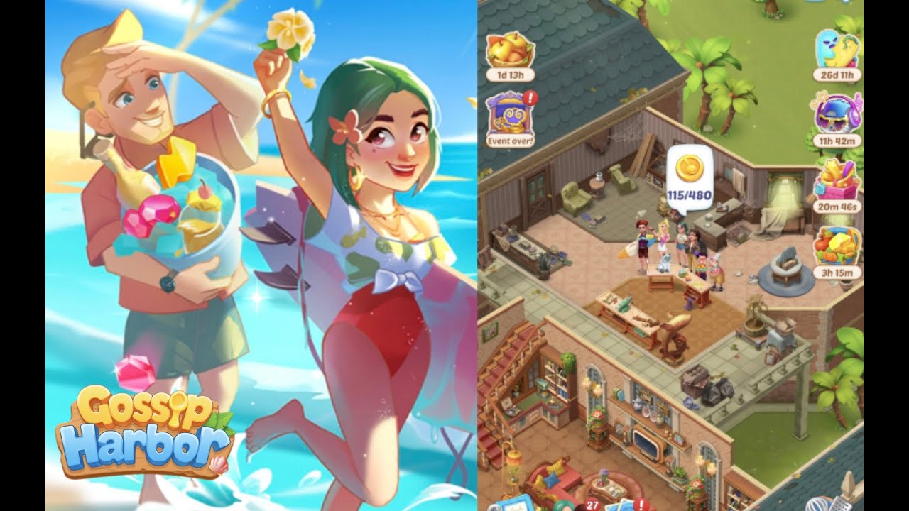 Gossip Harbor : Merge Game /🍰☕️ Day 164  Level  140  Part 164 🥖🍞    