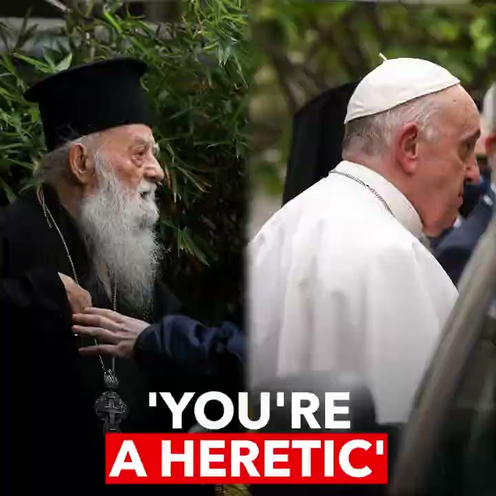 'YOU'RE A HERETIC,' ORTHODOX PRIEST SHOUTS AT POPE IN ATHENS