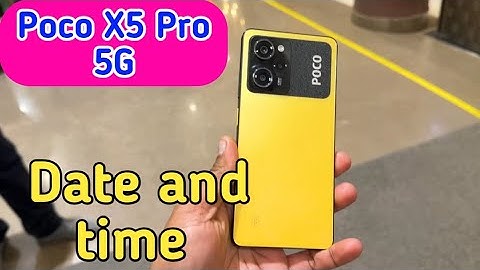 How To Set Date And Time In Poco X5 Pro 5G, Set Date And Time In Poco X5 Pro 5G,