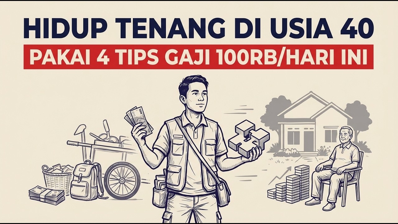4 TIPS BISA KAMU PAKAI UNTUK HIDUP TENANG DI USIA 40 DENGAN PENGHASILAN SEKARANG 100 RIBU PERHARI