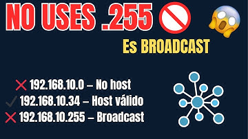 ¿.0 y .255? ¡ERROR mortal! Aprende red, host y BROADCAST como un PRO 🔥#conectividad #ipaddress